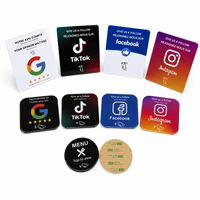 Custom Soporte NFC para Reseñas de Google Acrílico con Código QR para Mostrador de Hotel Restaurante y Bar