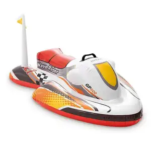 Intex 57520 Wave Rrider Rit Op Voor Kinderen Speelgoed Met Zware Handvat Opblaasbare Water Drijvende Zomer Zwembad Grappig Speelgoed