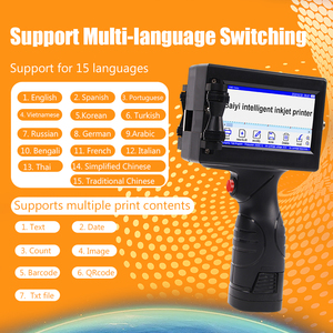 Imprimante <span class=keywords><strong>jet</strong></span> d'encre portable pour <span class=keywords><strong>logo</strong></span>, texte, numéro de lot, code QR, code-barres, pour boîtes en plastique et métal - Product Image 4