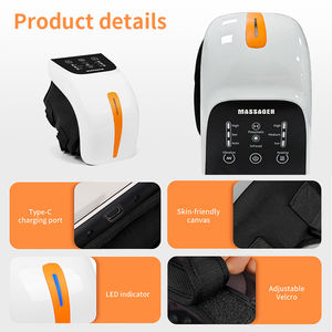 Masajeador de rodilla portátil 4 en 1 mejorado con terapia de luz roja Terapia de masaje con compresa calentada por vibración para aliviar el dolor articular - Product Image 5