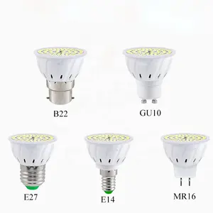 GU10 LED E27 Lamp E14 Spotlight Bulbs 48 60 80led 220V bombillas MR16 GU5.3 Spot light B22 Energy Saving indoor Light Bulb