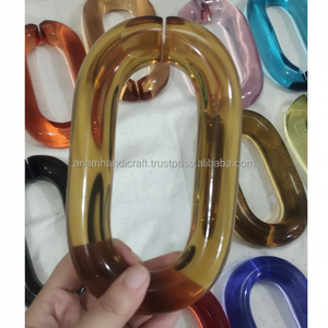 Customized Modern Acrylic Chain Wall Accents Handmade Modern Ornamental Resin Hanging for <b>Home</b> <b>Decor</b> Diwali Festival Ready - Product Image 1