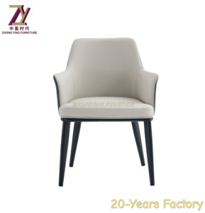 Chaises modernes de salle à manger avec structure en métal style italien Chaises luxueuses de salle de conférence et d'hôtel Pieds en métal - Product Image 4