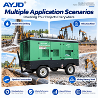 Compresseur d'air mobile diesel à vis refroidi par eau Drillsite Ready KS KSZJ29/23 294KW 23 Bar pour projets de forage de puits profonds