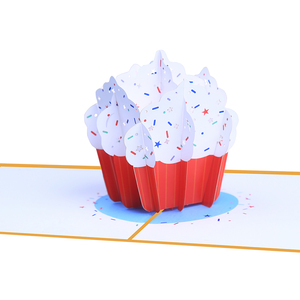 Haute qualité personnalisé Pop-up 3D carte de voeux petit joyeux anniversaire Festival petit gâteau pour maman cadeau de noël en papier - Product Image 3