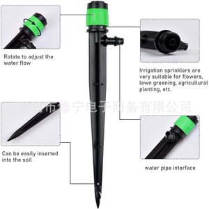 Cabezal de Aspersión Spike de 13 cm, Verde y Negro, Microaspersor para Jardín, Sistema de Riego por Goteo - Product Image 3