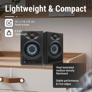 Độ Chính Xác Pro Âm Thanh A3 Studio Màn Hình Loa Chuyên Nghiệp Loa Ghi Âm PA Hộp Hoạt Động Powered Studio Loa - Product Image 3