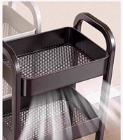 Chariot pliable LE pour salon, chambre, salon de coiffure, chariot métallique, armoire, étagère à snacks
