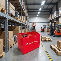 Paket baterai Lithium-ion Forklift 80V 404AH. Baterai asam timbal untuk forklift dapat diubah menjadi baterai lithium-ion.