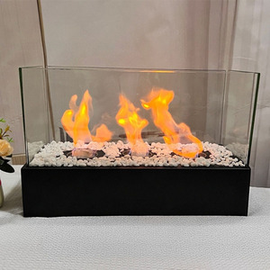 Firepit portátil para exteriores, <span class=keywords><strong>mesa</strong></span> interior, <span class=keywords><strong>chimenea</strong></span> Real para Patio, balcón, <span class=keywords><strong>mesa</strong></span> de salón para reuniones y vacaciones - Product Image 1
