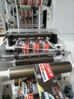 Machine d'impression flexographique semi-automatique ZBRY-650 à 7 couleurs pour étiquettes à bande étroite, avec séchage UV pour étiquettes autocollantes et sacs en papier
