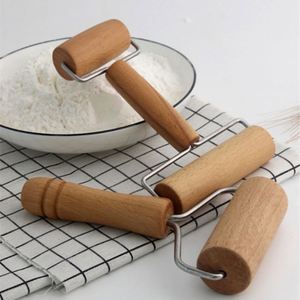 Rodillo de Masa de Madera Portátil Antiadherente, Rodillo Pequeño para Pizza, para Hornear y Cocinar en Casa - Product Image 5