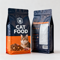 Sacs d'emballage pour aliments pour animaux de compagnie, personnalisés, imprimés, 1 kg, 5 kg, 10 kg, fond plat flexible, recyclables, pour aliments pour chiens et chats