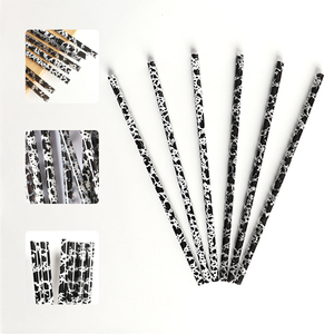 Het بيع 10 ماصات مطبوعة بقرة ماصة شرب لطيفة مطبوعة بحليب بقر 30-40 أونصة أكواب أكواب أكواب إكسسوارات زجاجة ماء - Product Image 3