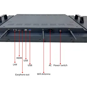 Tela digital de sinalização comercial de luxo para supermercado 4K, tela digital de alta qualidade, placa de sinalização digital, display de parede