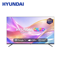 Téléviseur intelligent QLED HYUNDAI 55 pouces 4K UHD sans cadre Android 14 60Hz 85% NTSC Dolby Vision Commande vocale
