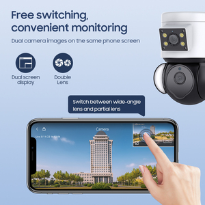 LCLCTEK Camera IP Đèn Pha Ống Kính Kép WIFI 4MP Camera CCTV An Ninh Không Dây Gia Đình Thông Minh Nhiều Ống Kính - Product Image 3
