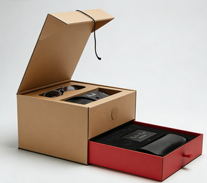 กล่องบรรจุภัณฑ์แว่นตาแบบพกพา ทำจากวัสดุรีไซเคิลรักษ์โลก พิมพ์โลโก้ได้ตามต้องการ หรูหรา แข็งแรง ทนทาน ใช้ซ้ำได้ - Product Image 3