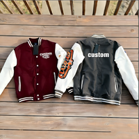 Vestes universitaires surdimensionnées à capuche coupe-vent en molleton épais d'hiver personnalisées OEM, streetwear vintage avec patchs brodés en chenille