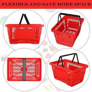 28L Décoration Bureau Rack De Stockage Mini Supermarché Panier À Main Panier À Provisions pour Les Magasins De Détail - Product Image 3