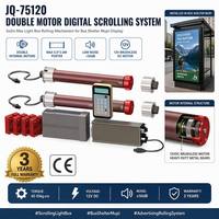 Sistema de Desplazamiento Digital JQ-75120 para Cajas de Luz Publicitarias, Tableros de Exhibición de Carteles, Mecanismo Motorizado de Rodamiento, Parada de Autobús Mupi