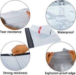 Bolsas de plástico para correo Postal, sello automático de polietileno, color blanco - Product Image 4