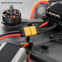 Connecteur MR60 3 broches 30A-60A 500V, boîtier en laiton plaqué PA, prise mâle/femelle, gaine pour moteur brushless ESC, alimentation
