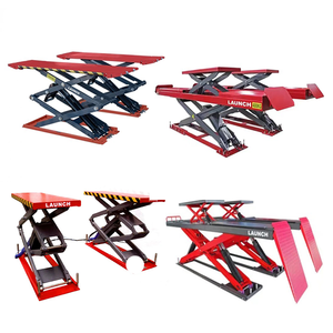 Launch gunting mobil hidrolik 3.5T 4T, gunting pengangkat roda kapasitas angkat 4000kg untuk mobil - Product Image 1
