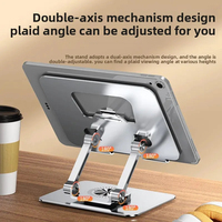 Support de refroidissement pliable à 360 rotation Support de tablette évidé hauteur réglable pour 4-13 pouces téléphone tablette iPad support de bureau
