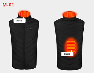 <b>Men's</b> <b>Thermal</b> Winter Outdoor Insulated Self-Heated <b>Vest</b> Powerbank Function Windproof Waterproof Polyester Zipper Closure China - Product Image 4