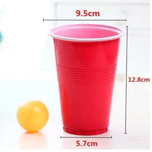<span class=keywords><strong>Jeu</strong></span> à boire <span class=keywords><strong>jeu</strong></span> de bière <span class=keywords><strong>pong</strong></span> set Beer <span class=keywords><strong>Pong</strong></span> Party Cups Tasse rouge et bleue 16 OZ balle de tennis de table pour jeux de bière bienvenue Custom - Product Image 4