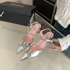 2024 printemps nouveau <span class=keywords><strong>papillon</strong></span> strass chaussures à talons hauts bride à la <span class=keywords><strong>cheville</strong></span> bout ouvert haut anti-dérapant prêt Stock tailles 35-40 pour l'été - Product Image 4