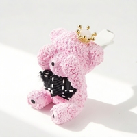 Vente en gros d'arômes en céramique parfumés à l'ours rose, plâtre pour bouche d'aération, diffuseur d'huile essentielle de parfum en porcelaine