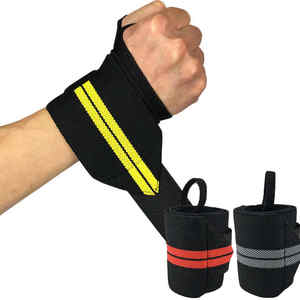 Weightlifting <b>Gym</b> Weight Lifting <b>Straps</b> Fitness Training Wrist Wraps Padded Hand Bands - Product Image 1