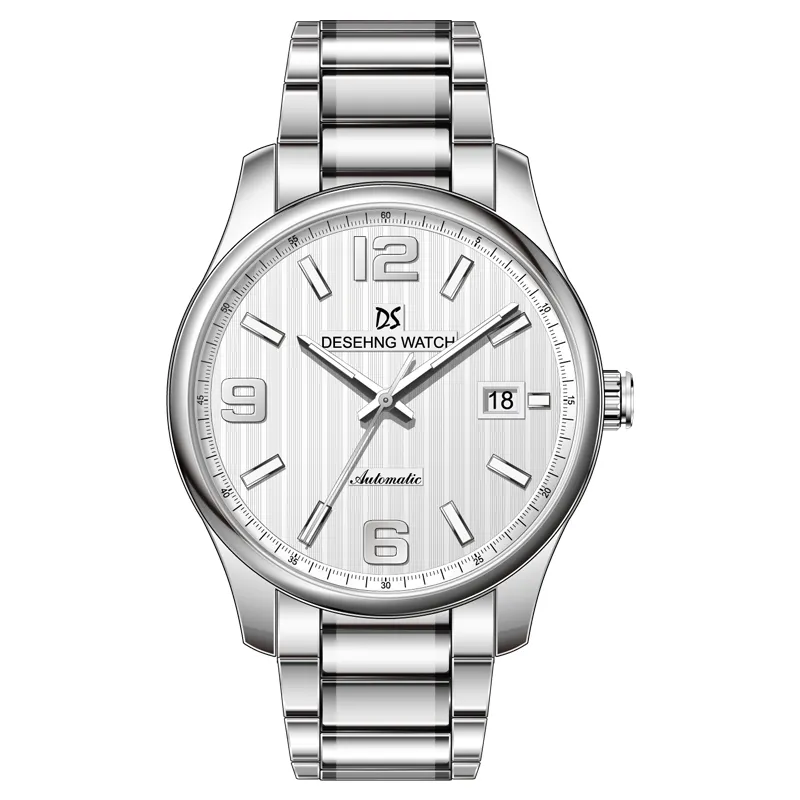 Men Watches Stainless Steel Citizen 8215 mechanical movement sapphire glass men business automatic wrist watch