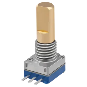 RA08金属轴旋转电位器立体声音量控制B503电位器