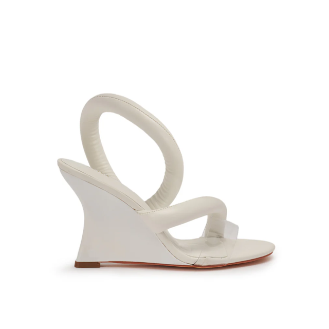 Custom Design Wedge Heel Ankle Strap Heeled Sandals Sexy Fashion Shoes