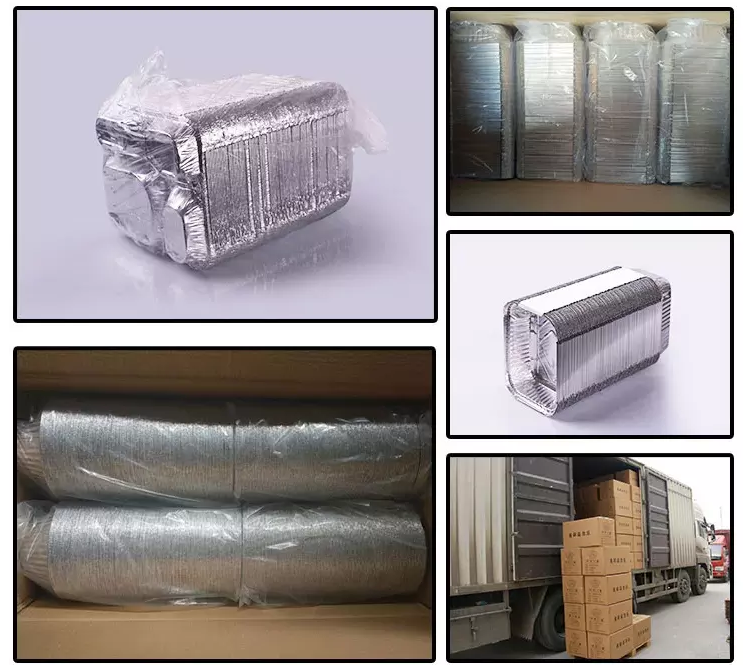 700ML Rectangular Aluminum Foil Box Carry - Out Container