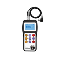 Jauge d'épaisseur ultrasonique numérique à large plage avec sonde séparée, testeur d'épaisseur ultrasonique industriel de haute précision