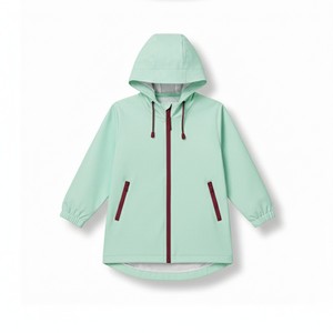 Impermeables con Capucha de PU para Niños y Niñas, Ligeros, Sólidos, Impermeables, Cortavientos, Chaquetas de Lluvia, Ropa Exterior para Uso Diario - Product Image 2