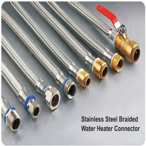 KLOE81CJ alta calidad 304 alambre de acero inoxidable trenzado tuerca de latón calentador de agua conector de manguera de metal flexible para calentador de agua - Product Image 6
