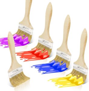 Ensemble de brosses à copeaux polyvalentes pour la peinture, les teintures, les vernis, l'époxy, la colle, les résines, les murs et les grands projets - Product Image 6
