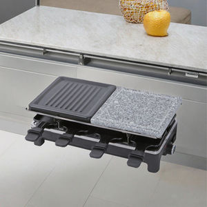 Offre Spéciale Ménage Antiadhésif BBQ Grill Maison Électrique Antiadhésif Pierre Plaque et Aluminium Plaque <span class=keywords><strong>Raclette</strong></span> Grill <span class=keywords><strong>pour</strong></span> 8 Personnes - Product Image 5