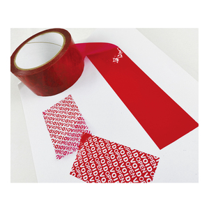 Cinta de seguridad adhesiva, muestra <span class=keywords><strong>gratis</strong></span>, cinta de seguridad vacía abierta para embalaje de sellado de caja - Product Image 5