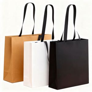 Bolsas de Compra para Proveedores de Boutiques, Bolsa de Papel de Compra Personalizada, de Lujo, Bonita y Premium, con Logotipo, Materiales Reciclados - Product Image 1