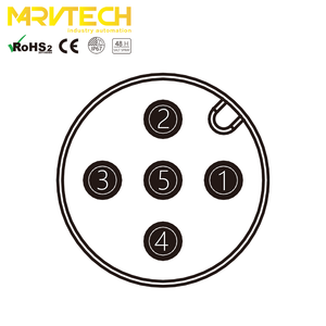 Conector Macho IEC FEAM5R-L, Contactos de Latón/Chapados en Oro y Carcasa de Latón/Niquelada, IP67, 60V, 4A - Product Image 5