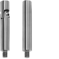 Support de main courante en acier inoxydable satiné SS316 pour balustrade en verre