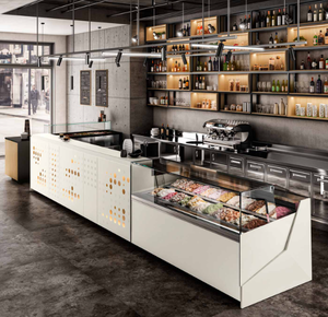 Bancono da bar di legno Kiosco de madera, quiosco de helados, centro comercial, carrito de café, mostrador, pantalla personalizada - Product Image 6