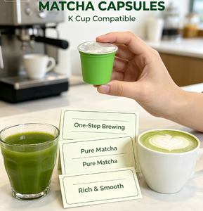 Capsule de thé <span class=keywords><strong>matcha</strong></span> compatible avec la machine à café K Cup pour une <span class=keywords><strong>préparation</strong></span> rapide d'une boisson <span class=keywords><strong>matcha</strong></span> vibrante - Product Image 1