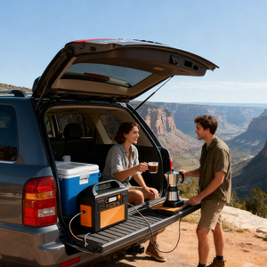 LiFePO4 217.6Wh 300W แก้ไขคลื่นไซน์อินเวอร์เตอร์แบบพกพาไลฟ์สไตล์กลางแจ้งสถานีพลังงานรวมถึงตัวควบคุม MPPT แผงเซลล์แสงอาทิตย์ - Product Image 6